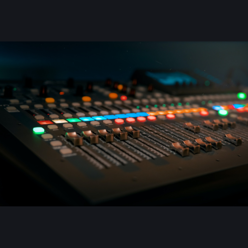 Microfones em evento produzido pela DC Live Produções em Cascavel